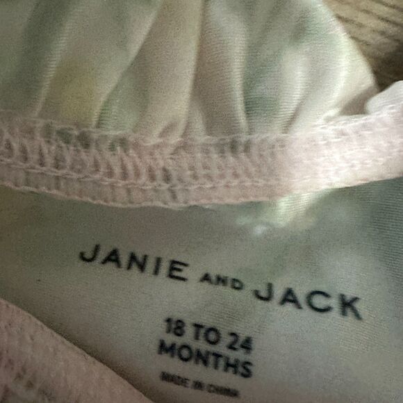 NWT Janie and Jack Girls 18-24 Months Dahlia Rash Guard Swimsuit Set Pink Floral - Picture 2 of 3